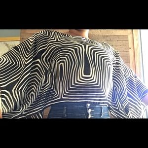 Sheer long sleeve top